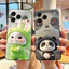 Ốp Lưng Silicon Dễ Thương Màu Đen Ốp Lưng Điện Thoại ZTE Blade V80 Vita / Nubia V80 Design / Blade V80 Pro Ốp Lưng Chống Sốc Mềm Hoạt Hình Gấu Trúc In Hình
