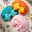 Mũ nồi cho bé mới biết đi có nơ Mũ beanie dệt kim Mũ họa sĩ dễ thương cho mùa đông thu