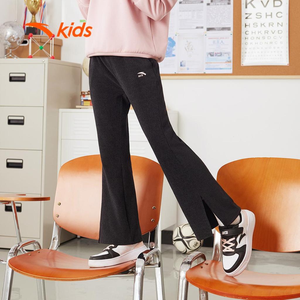 ANTA Kids Quần Dài Thể Thao Bé Gái Dáng Ống Loe Phong Cách Năng Động Phù Hợp Đi Học Đi ChơiA62537710