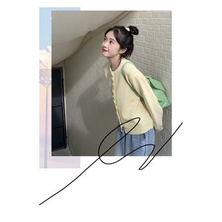 Cardigan nữ phong cách Hàn Quốc ngọt ngào, áo len dành cho mùa xuân thu mới