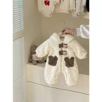 Quần áo trẻ em quần áo mùa đông quần áo trẻ em nam và nữ quần áo trẻ em dày nhung quần áo ấm mùa đông