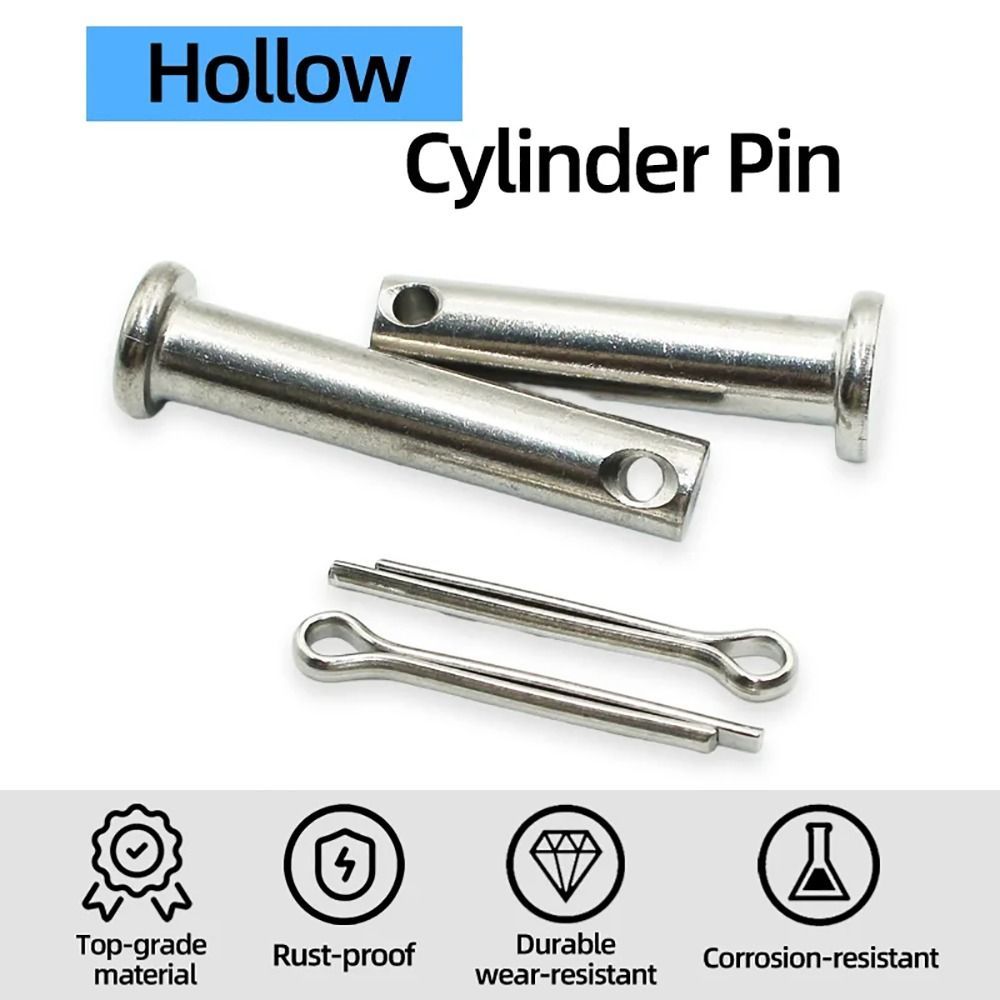 NOTE1 1 Bộ Pin Định Vị, M3 Hình Trụ Pin Trục Cotter, Hình Chữ T Đầu Phẳng GB882 Bộ Pin Cắm