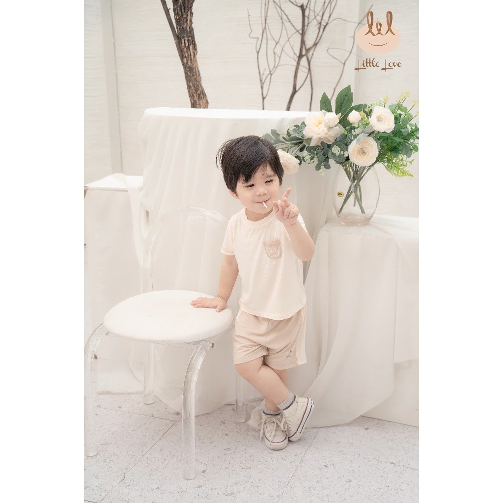 BỘ CỘC VẢI MODAL TÚI NGỰC DÀI CHỈ [ SIÊU MỀM, MÁT, MỊN CO DÃN VÀ THẤM HÚT ] SZ 6M -4Y (HCT33)