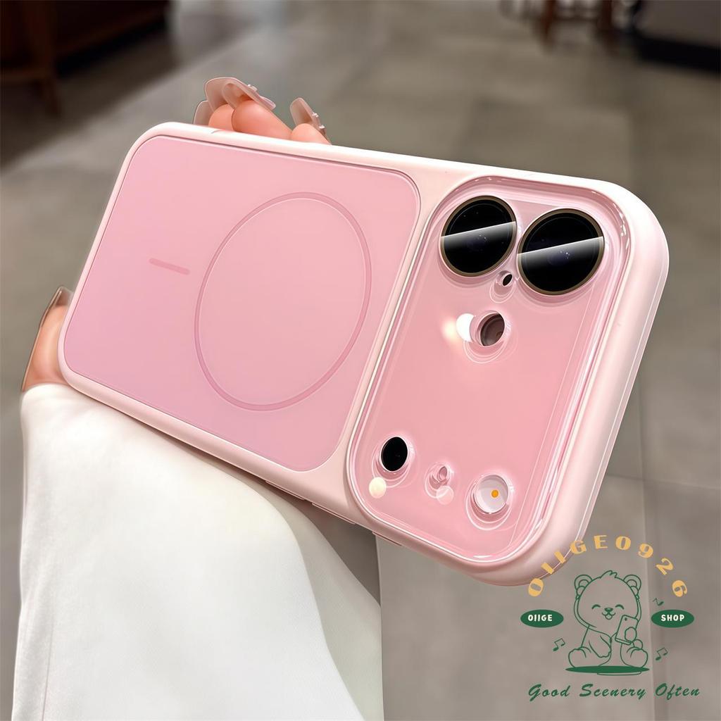 【 Ốp lưng iPhone17 】 Vỏ điện thoại từ tính mờ AG Silicone iphone17 Pro Max 16 15 cho vỏ iPhone Vỏ mềm silicon TPU chống sốc