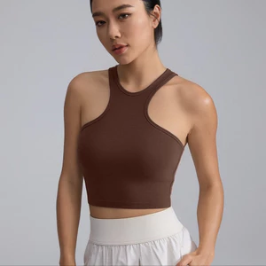 LASYYOGA (Đệm) Áo Ngực Thể Thao yoga Làm Đẹp Chống Sốc Màu nude Cho Nữ