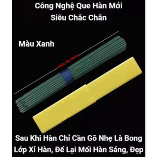 Que Hàn Xanh 2.0mm Cho Vật Liệu Mỏng Chuyên Dụng Dài 300mm, Mối Hàn Mịn Chắc, Không Lo Thủng Mối