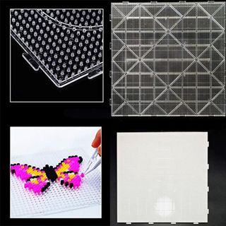 COZYNEST Cầu Chì Hạt Pegboards, Thủ Công Handmade Trang Trí DIY Làm Xếp Hình Perler Hạt Hama, Sáng Tạo 52 * 52 Chân / 104x104 Chân Vuông Chịu Nhiệt 2.6mm Bảng Đậu Xếp Hình Giáo Dục