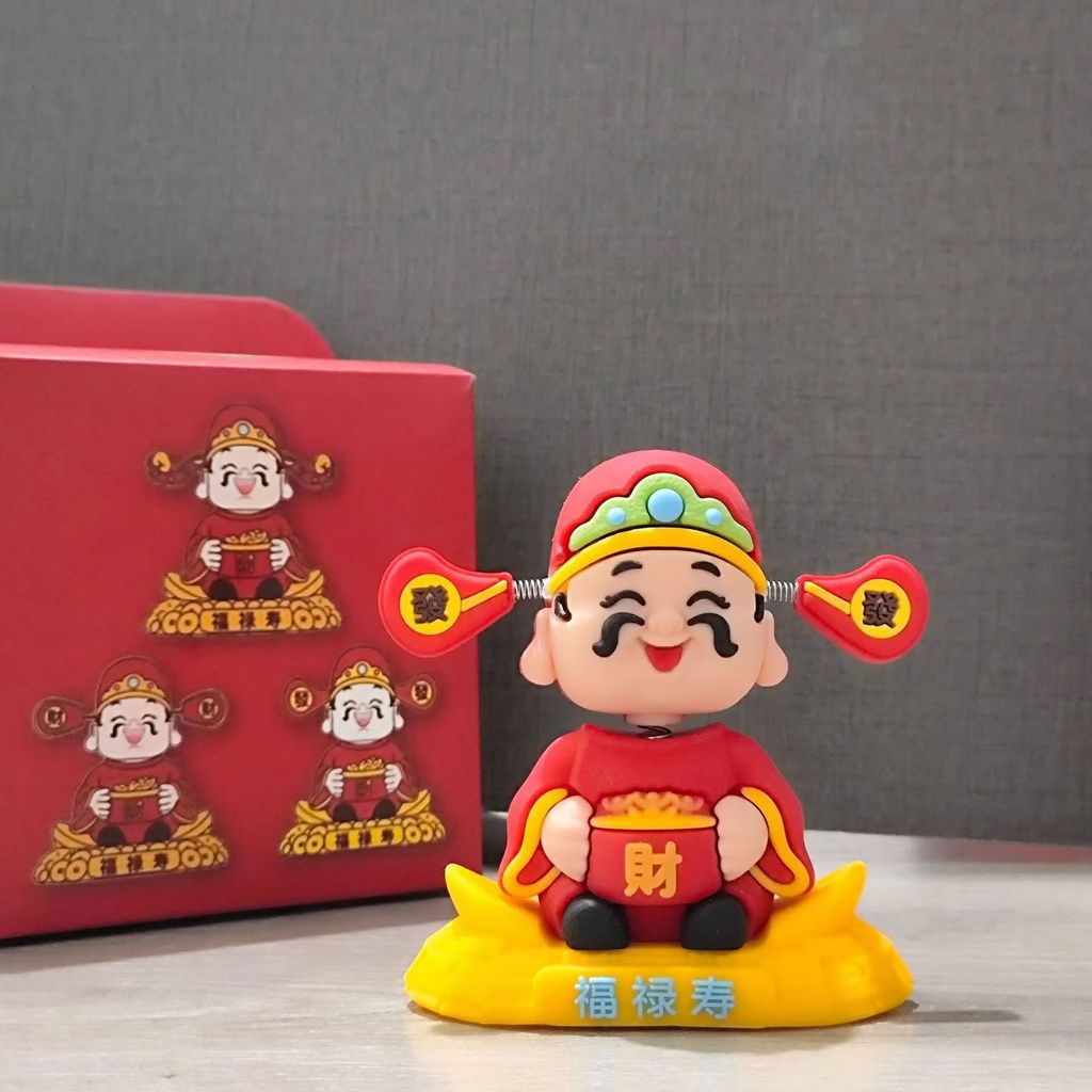 Thần Tài Đồ Trang Trí Ô Tô May Mắn Đồ Trang Trí Thần Tài Nhỏ Cổ Tích Để Bàn Đồ Trang Trí Văn Phòng Hoạt Hình Sáng Tạo Dễ Thương KZK5