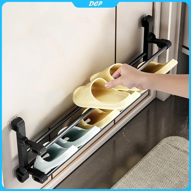 [Dcp] Giá Treo Giày treo tường miễn phí đục lỗ Dép giá phòng tắm Dép móc Giày kệ lưu trữ Giá phơi cửa Giày Treo chủ [VN]