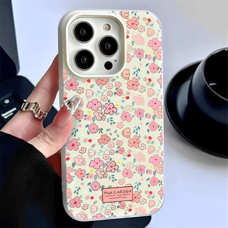 Hoa hồng hoa vỡ 2 trong 1 cho trường hợp điện thoại 1716 15 14promax 13 Transparent Color 12