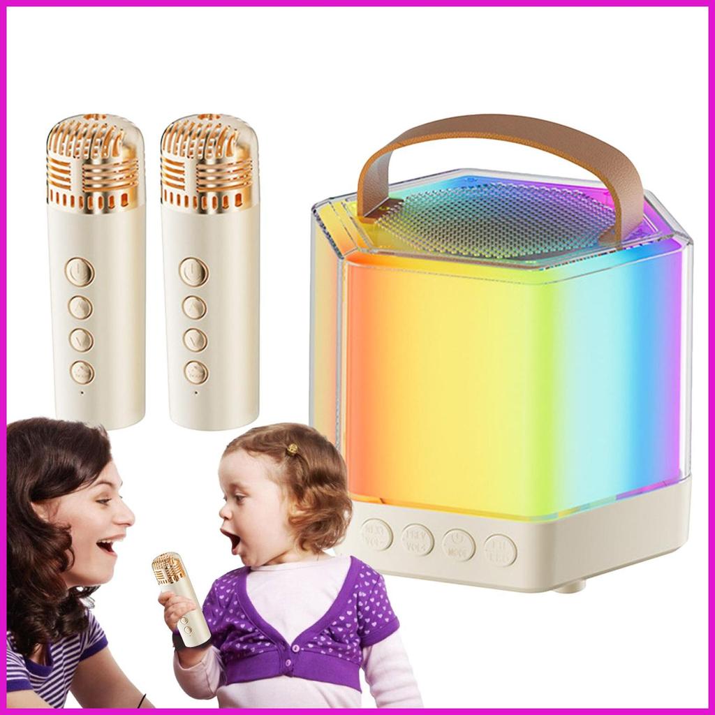 Máy Karaoke Có 2 Micro Loa Karaoke Di Động Micro Và Loa Di Động Cho Gia Đình Ngoài Trời lyuvn