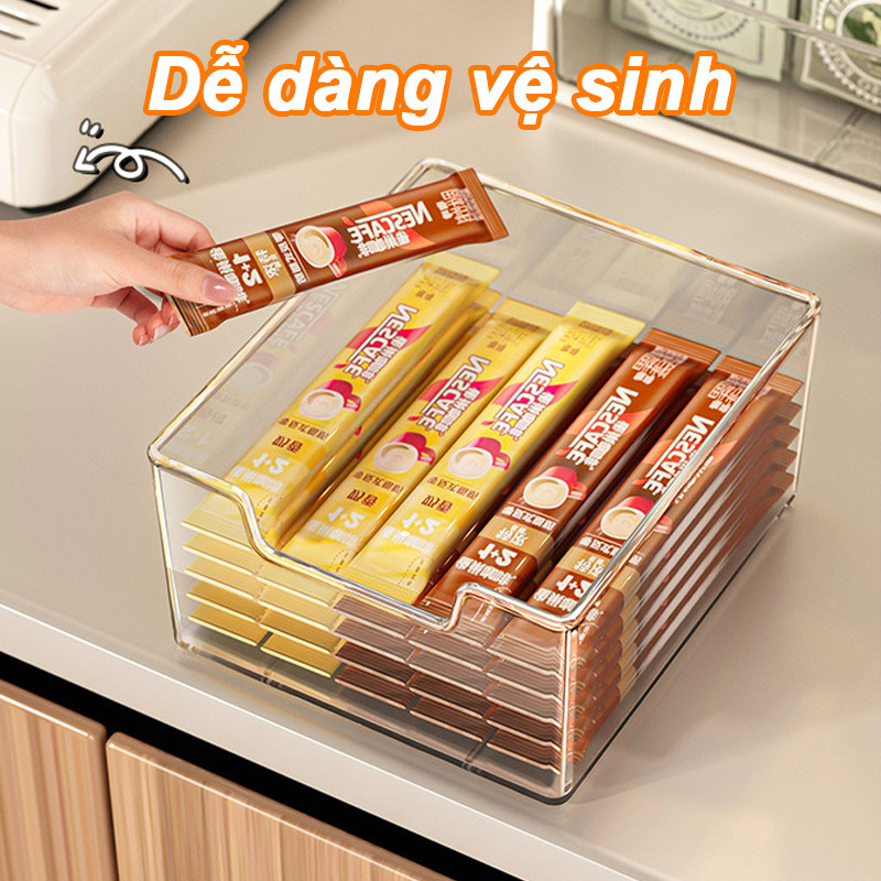 Dụng Cụ Trang Điểm Có Ngăn Kéo 2 / 3 Lớp Dung Tích Lớn Chống Bụi Đựng Mỹ Phẩm Cho Bàn Trang Điểm Phòng Tắm