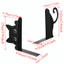 JUNYUE88US Kim Loại Bookend, Phụ Kiện Mèo Sáng Tạo Tinh Tế Đa Năng, Mèo Đứng Ngồi Kim Loại Đen Giá Đỡ Sách Sắt Bền Không Khí Phòng