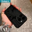 Ibumpers Ốp Điện Thoại Bướm Đen Thanh Lịch Họa Tiết Cỏ Silicon Mềm Cao Cấp Chống Sốc Cho iPhone 11 12 13 14 15 16 17 Pro Max IP 7 8 Plus Iphon X XS XR Xs max