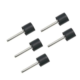 GAIL 10 Cái / bộ Bộ vòng tròn giấy nhám, Mandrels chà nhám 1 / 8 inch cao su, 6.35 / 9.5 / 12.7mm Máy mài trống Rod Dụng cụ mài mòn