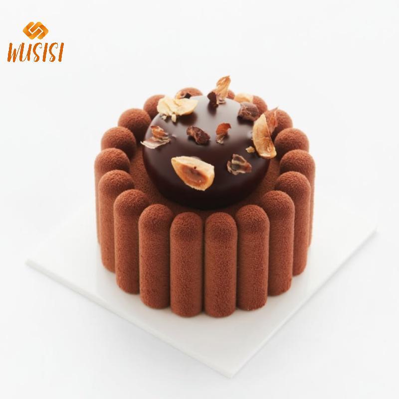 [WUSISI] Khuôn Silicon Bánh Bento Tròn Khuôn Socola Mousse Xà Phòng Nến Làm Khuôn Nhà Bếp Máy Nướng Món Tráng Miệng Dụng Cụ MỚI
