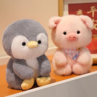 Búp bê đồng hành sang trọng JIGK, Gối động vật nhồi bông voi gấu, Kawaii Sang trọng siêu mềm 16cm Động vật sang trọng Bàn làm việc đồ chơi sang trọng
