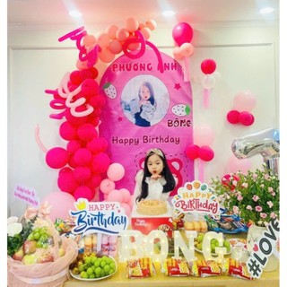 (MIỄN SHIP)(TẶNG SỐ TUỔI)Tổng hợp sét bóng trang trí sinh nhật bé trai bé gái,sét bóng bay happy birthday DF7