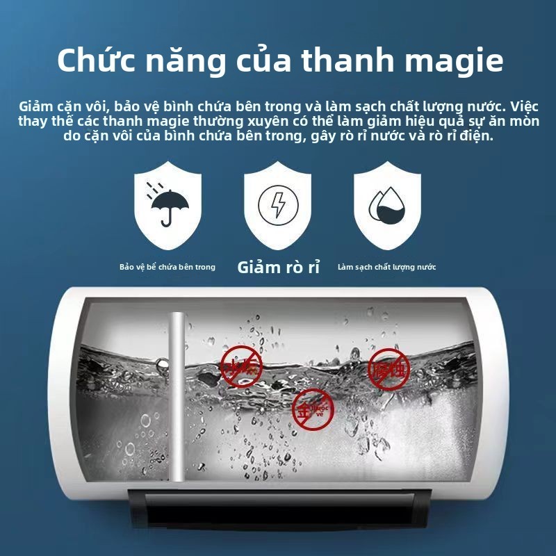 Thích hợp cho máy nước nóng điện Xả khói Thanh magiê đa năng Đai ốc Xả vết bẩn Thanh magiê Nắp vít