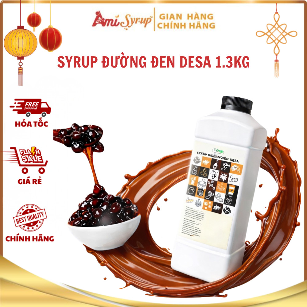 Syrup Đường Đen Desa 1.3kg, Siro Đường Đen Sự Lựa Chọn Hoàn Hảo Cho Món Pha Chế