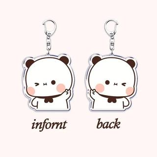 Super Cute Bubu Dudu Keychains Baby Yier Bear Panda Keyring for Accessories Bag Key Chain Jewelry Fans Couple Love Fans
