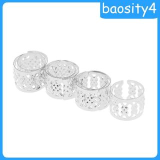 Gói 100 9mm Dreadlocks Xoắn Bím Hạt Dreads Trang Trí Vòng Đeo Tóc