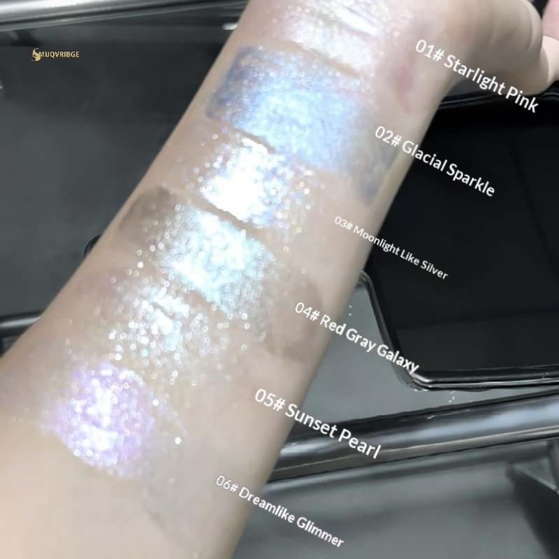 MUQV Cappuvini Gel Dạng Lỏng Phấn Mắt Ngọc Trai Lấp Lánh Cơ Thể Cao Đơn Sắc Kim Cương Shimmer Silkworm Làm Sáng Độ Bóng Cao Kim Sa Lấp Lánh Qui Sấy n