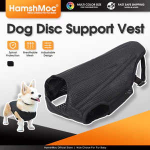HamshMoc Thú Cưng Hỗ Trợ Lưng Dây Cho Chó Đĩa Cột Sống Vấn Đề Lưới Thoáng Khí Sau Phẫu Thuật Phục Hồi