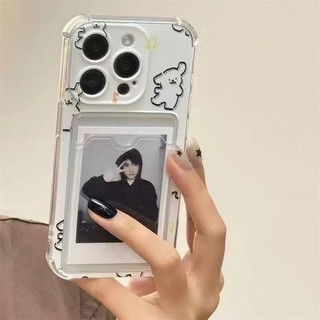 Dành Cho IPhone 17 16 15 14 13 12 11 Pro Max X XR XS Max 7 8 Plus Dễ thương puppy rỗng thẻ ảnh túi điện thoại trường hợp