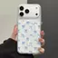 Làm mới màu xanh Bow cho iPhone 17air trường hợp điện thoại 16pro đơn giản 15Plus mới 14pro cá tính