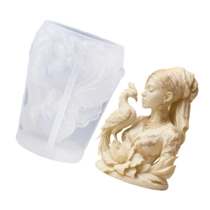Sẽ Nữ Thần Khuôn Silicon Hình Nữ Khuôn Silicon Cho Nhựa Đúc Xà Phòng Handmade Làm Sô Cô La