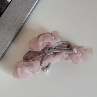 Kovoi Kẹp Tóc Cá Mập Organza Bong Bóng Ngọc Trai, Thiết Kế Cổ Tích Cho Tóc