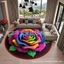 Sáng Tạo Thảm Đơn Giản 3d Ba Chiều Hoa Sàn Thảm Pha Lê Nhung Phòng Khách Fine Giả Cashmere Chống Trơn Trượt Chân Thảm Full U