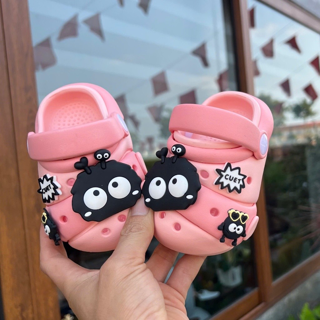 ( hàng sẵn ) sandal bé gái dép sục cho bé trai stick đáng yêu mềm êm chân mãu mới EVA bé từ 6m  CUTE3328 ( có video )