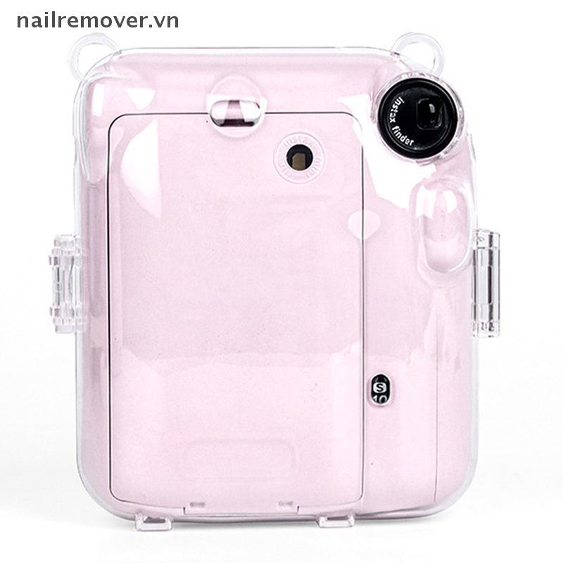 [NR] 1 Vỏ Máy Ảnh Pha Lê Sáng Bóng Cho Instax Mini 12 Túi Bọc Lấp Lánh Trong Suốt Có Dây Đeo Cho Instax Mini 12 MỚI