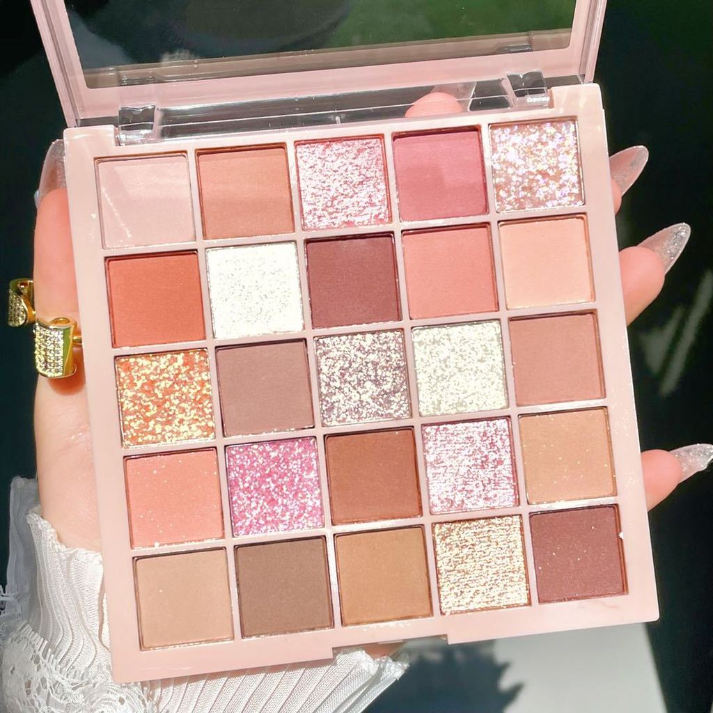 Bảng Phấn Mắt MGL 24 Màu, Màu Đất Mờ, Hồng Pure Desire, Tiệc Sinh Viên Giá Rẻ, Mỹ Phẩm Trang Điểm Cho Người Mới
