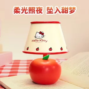 Đảm bảo chính hãng [Chính hãng] Sanrio Series Apple hello kitty Night Light Fun hello kitty Đèn bàn nhỏ Trang trí máy tính để bàn Dòng chữa bệnh Phòng ngủ Đèn ngủ Nữ hoàng Quà tặng