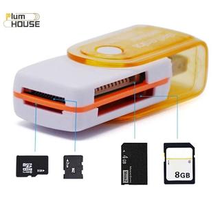 PlumHOUSE Đầu Đọc Thẻ Nhớ USB 4 Trong 1 Hữu Ích Cho MS MS-PRO TF Micro SD Tốc Độ Cao VN