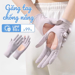 Găng Tay Lụa Chống Nắng Nữ UV50+ – Bao Tay Chống Tia UV, Hở Lòng Bàn Tay Thoáng Khí, Chống Trượt Khi Lái Xe DINO