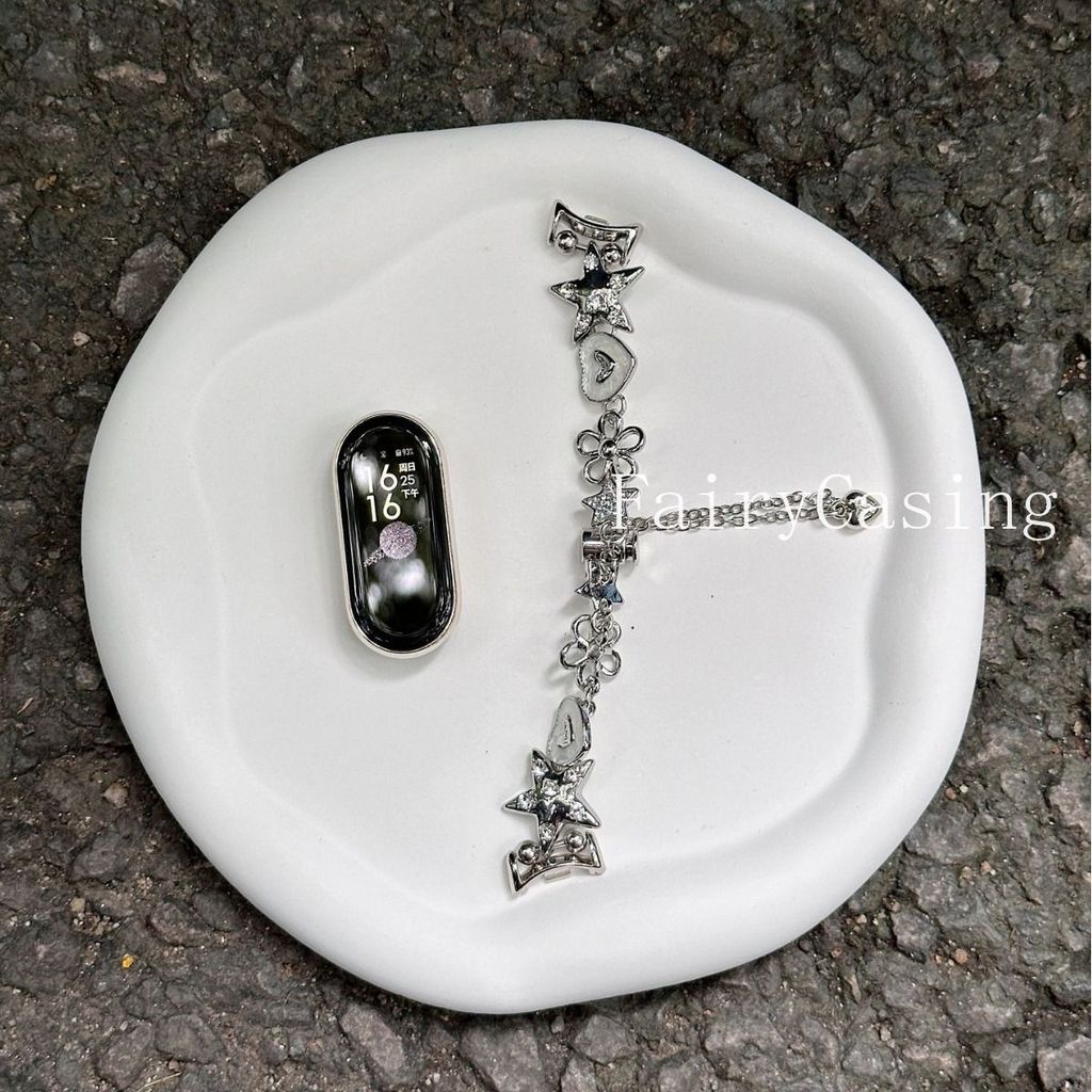 Dây đeo cổ tay hình trái tim thời trang cho Xiaomi Mi Band 10 9 8 Flower Watchband cho Miband 8Pro 9 Pro Vòng đeo tay