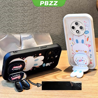 Ốp Lưng Cho OPPO reno 12f reno12 f reno 12 f 5g 2024 Vỏ Điện Thoại Vỏ Mềm Silicon Chống Sốc Thiết Kế Mới Gương Thẩm Mỹ Thỏ Có Giá Đỡ JETZJ01