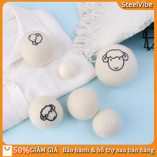 Bóng len sấy quần áo chống rối làm mềm vải Bóng len sấy khô quần áo，Bóng giặt mềm，Bộ 6 quả，Chống tĩnh điện