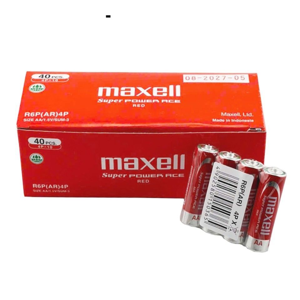 Hộp Pin AA Maxell R6P Super Power Siêu Bền - Hàng Chính Hãng
