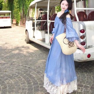 Váy đi bộ Spike Style, plus size, chất liệu cao cấp, màu xanh, phù hợp mặc vào dịp lễ hội và đi dạo