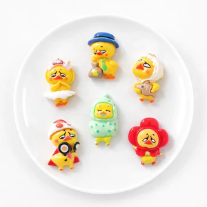 Set Charm Gà Con Khóc Nhè- 6 Charm Gà Cosplay Cute- Charm Gà Kawaii Trang Trí Dép Hot Trend