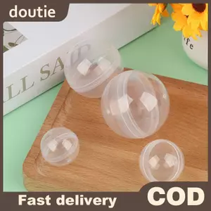 Doutie 50 Chiếc Trong Suốt Có Thể Mở Trong Suốt Nhựa Viên Đồ Chơi Bất Ngờ Bóng Nhỏ Hộp Đựng Làm Vật Mẫu VN