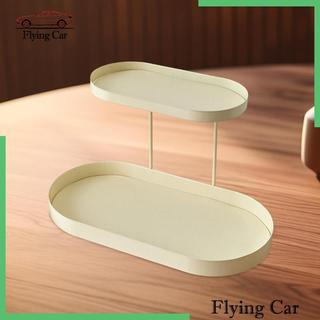 Trang Điểm Mỹ Phẩm Kệ Bảo Quản Sắt Da PU Vanity Khay Để Chải Vàng Phụ Kiện Phòng Tắm Bảo Quản