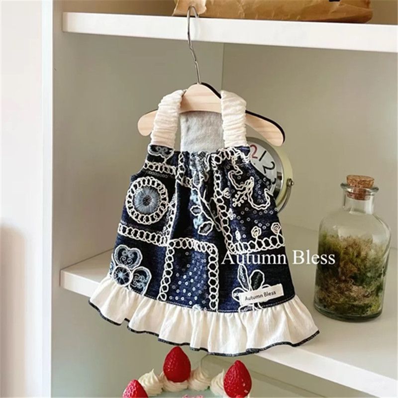 Thú Cưng Mùa Xuân Mùa Hè Mỏng Thoáng Khí Đầm Công Chúa Yorkshire Bichon Mèo Áo Vest