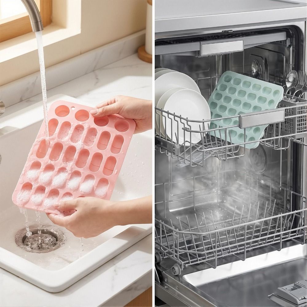 NOTE1 Khuôn Thuốc, Khuôn Hình Viên Linh Hoạt Có Thể Tái Sử Dụng, Silicone 28 Khoang Thiết Kế Khuôn Thuốc Khay Để Trang Trí Bánh Cupcake