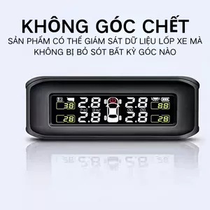 Giám sát áp suất lốp ô tô Giám sát áp suất lốp năng lượng mặt trời cảm biến áp suất lốp phát hiện áp suất màn hình